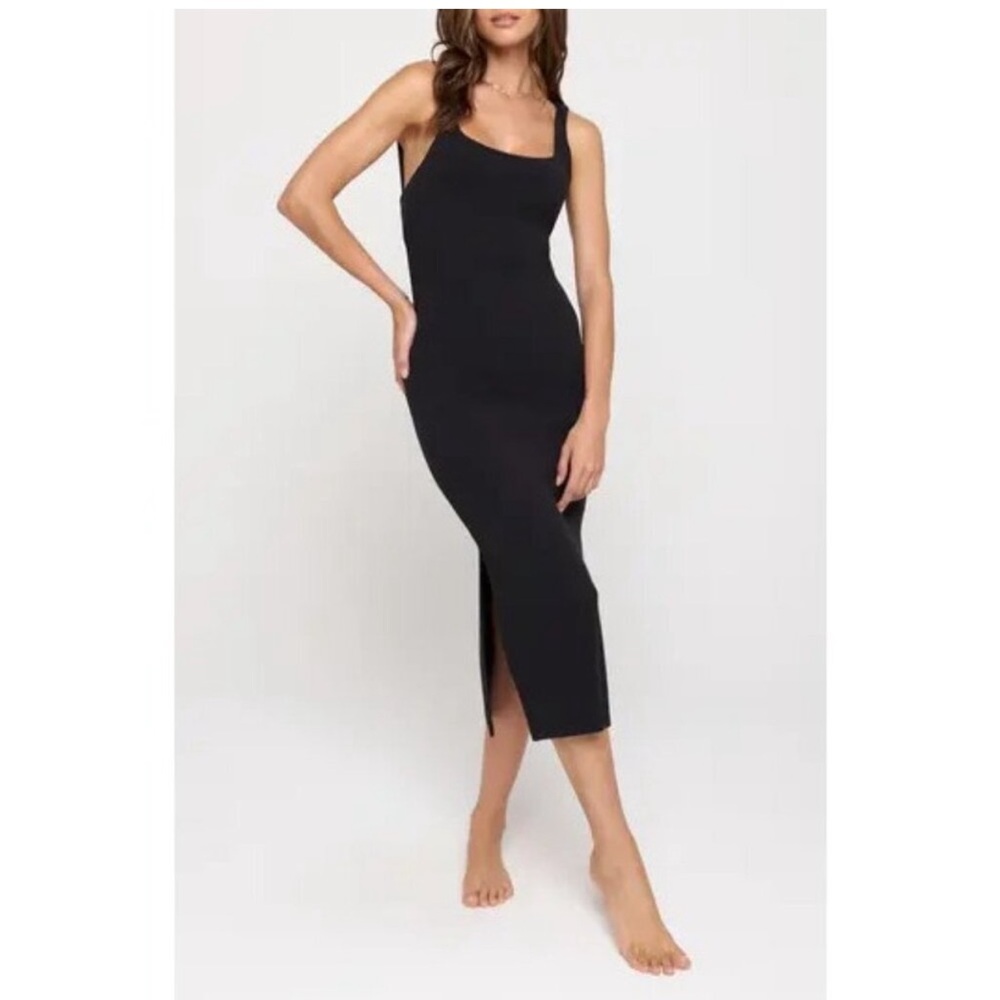 Spiritual Gangster Black Midi Dress